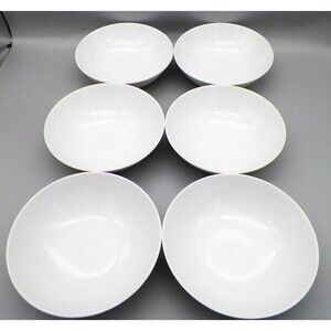 Vintage Otagiri Manufacturing Co 6.25' Ramen Donburi Rice White Bowls set if 6